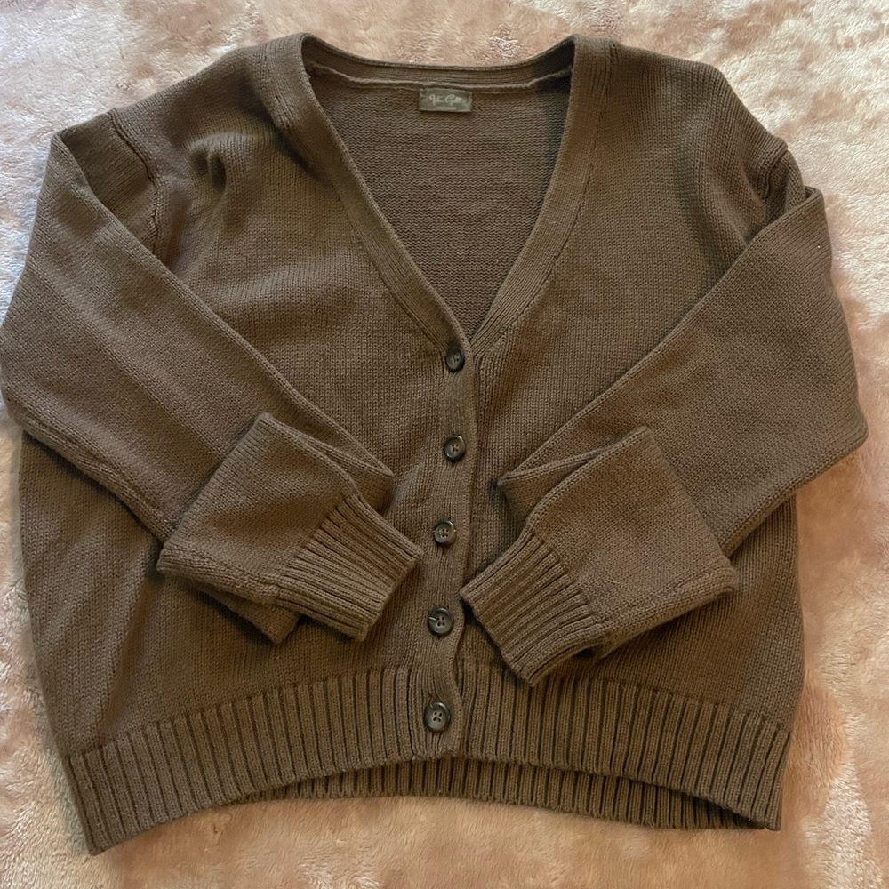 Brandy Melville brown cardigan